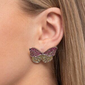 Paparazzi Jewelry Accessories - Aerial Appreciation - Pink Earrings - NEW!!